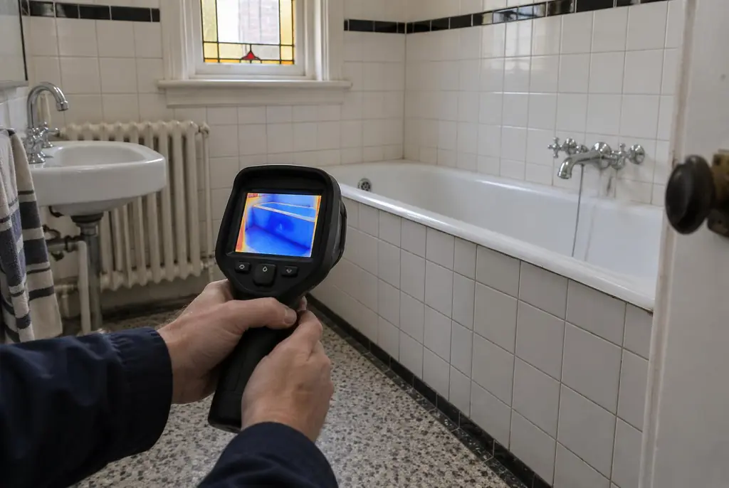 Lekdetectie Bodegraven – onderzoek in een badkamer van een oudere woning