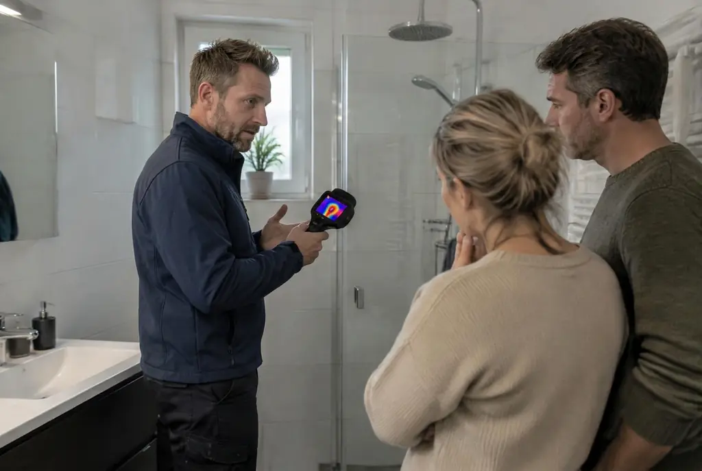 Lekdetectie Bodegraven – specialist legt bevindingen uit aan bewoner